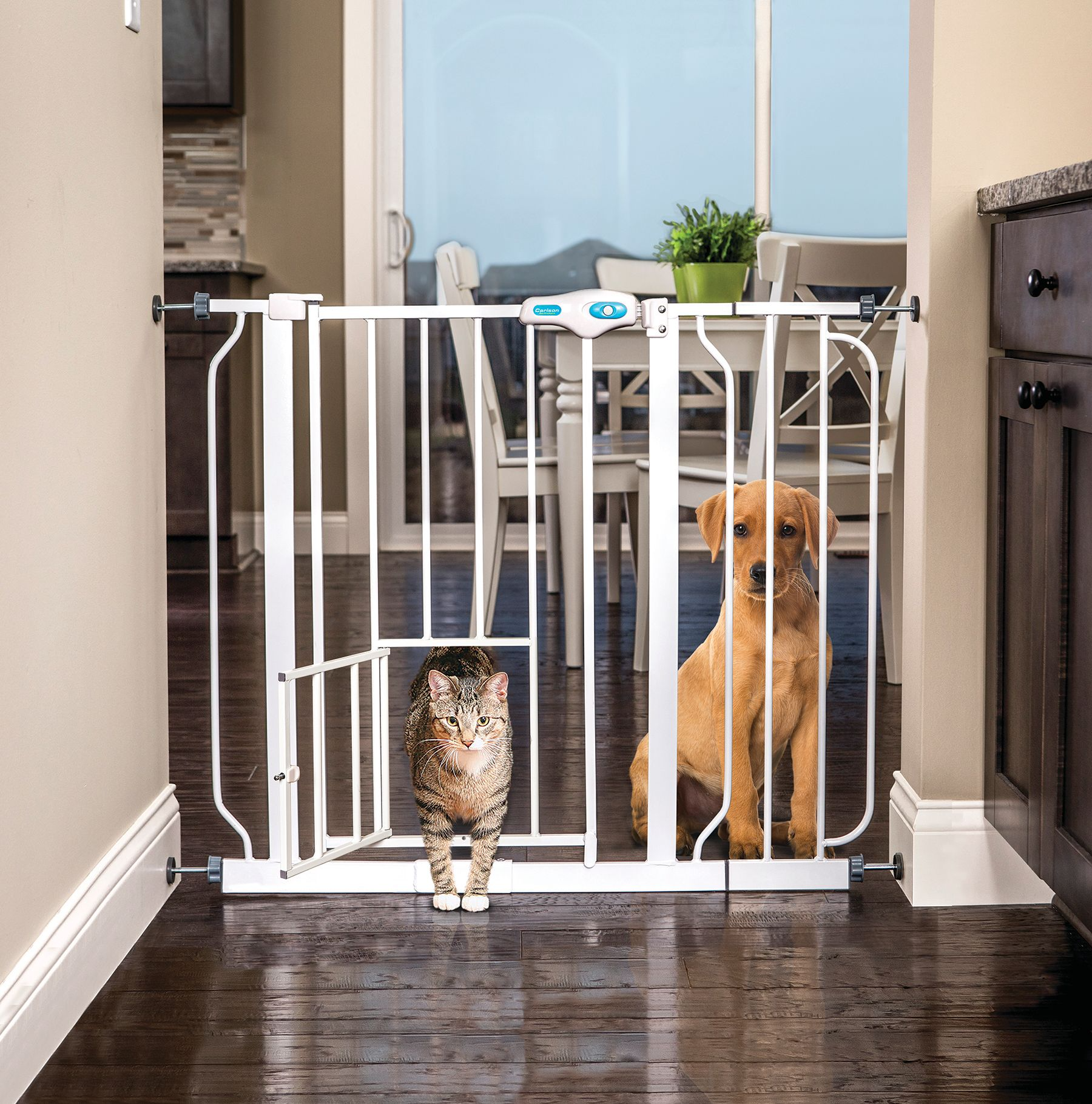 Walk-Through Metal Dog Gate for Doorways